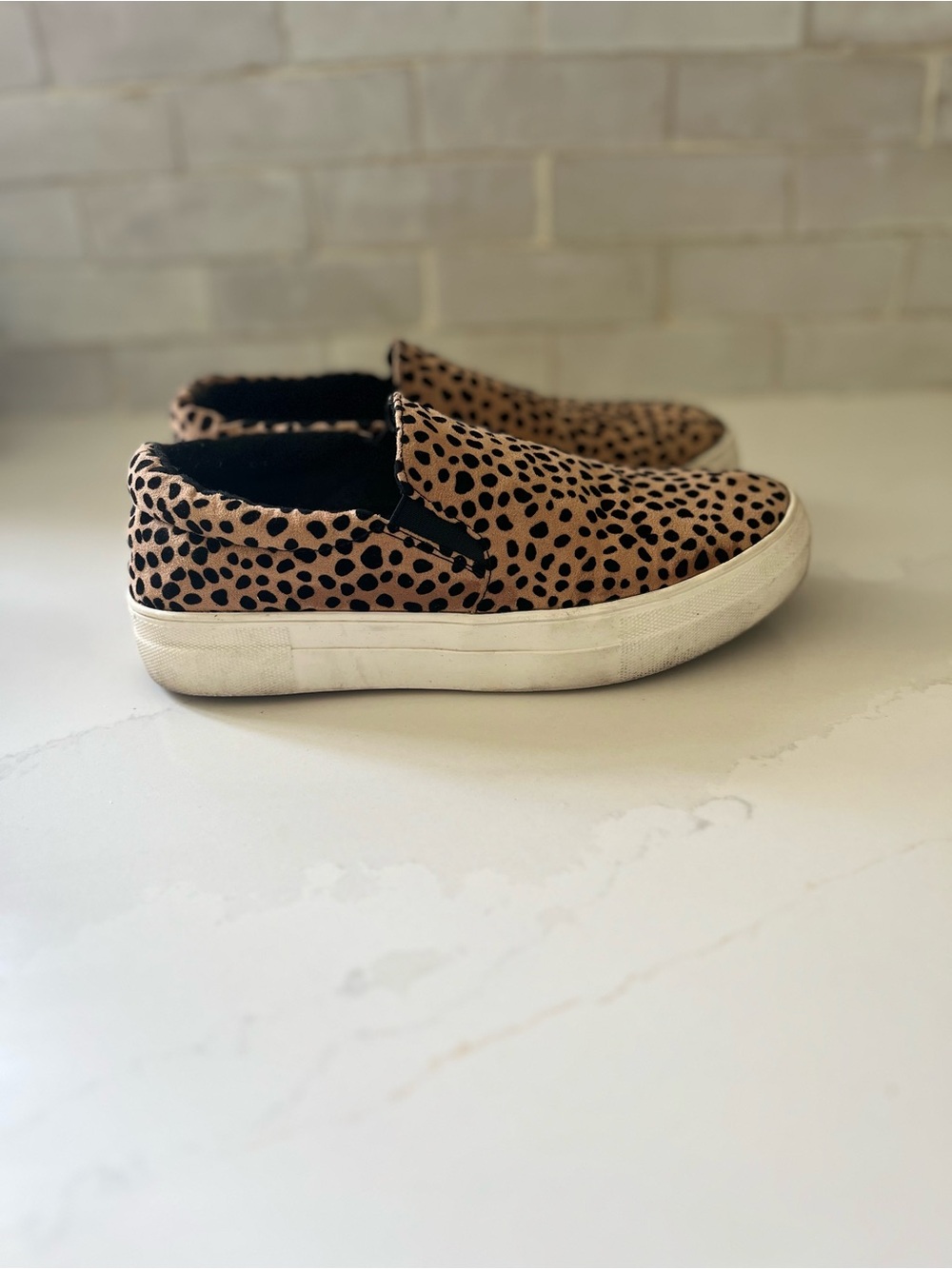 Women’s Soda Slip-On Cheetah Print Sneakers - Tan/Black